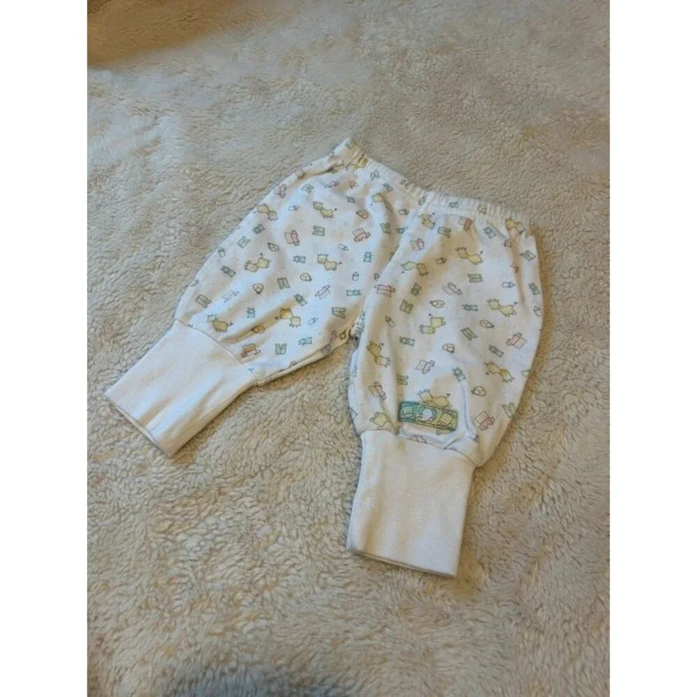 Vintage Carter's Child of Mine Newborn Nursery Print Pants